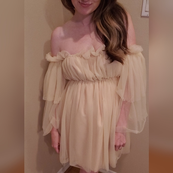 Tulle champagne dress xs - Picture 6 of 7